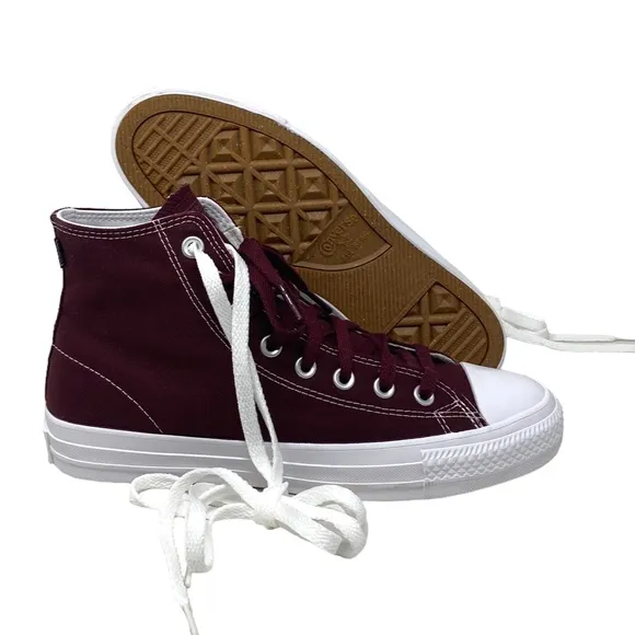 Converse CTAS Pro Hi Shoe For Men's Canvas Deep Bordeaux Sneakers Casual 171322C