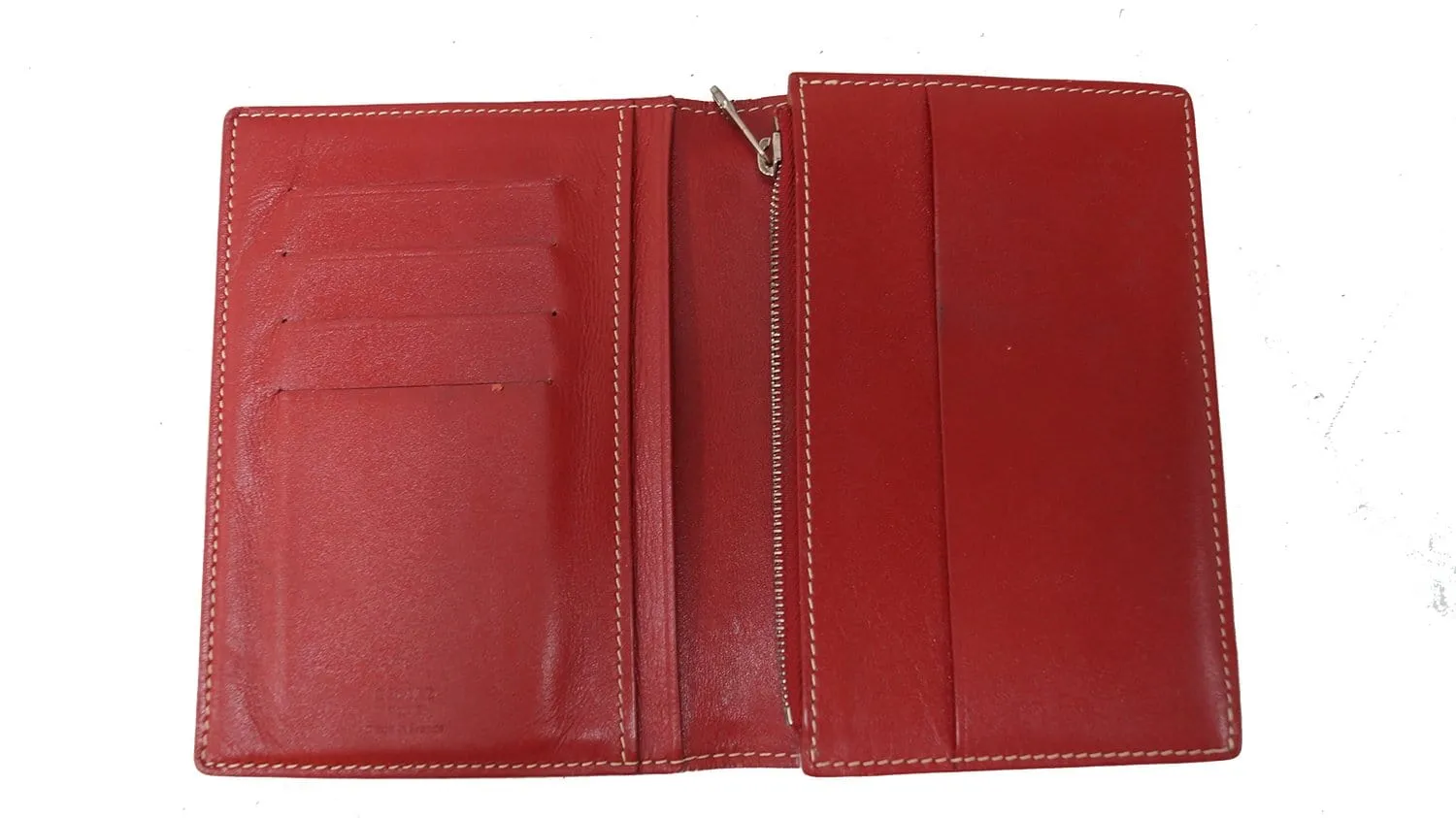 Goyard Monogram Canvas Petit Portefeuille zippe Bifold Wallet Red