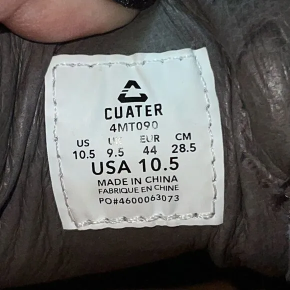 MEN'S CUATER BY Travis Mathew PHENOM LEATHER brown men’s size 10.5
